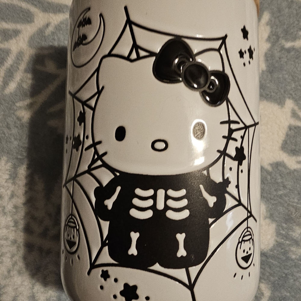*SOLD*Hello Kitty Sanrio Halloween skeleton canister brand new
